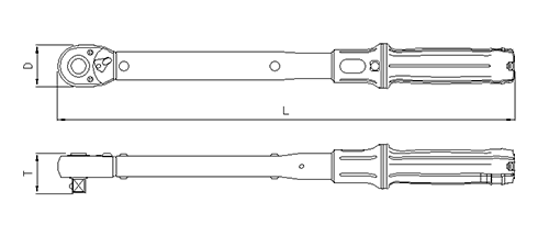 3/4'' Drehmomentschlüssel, 110-550Nm