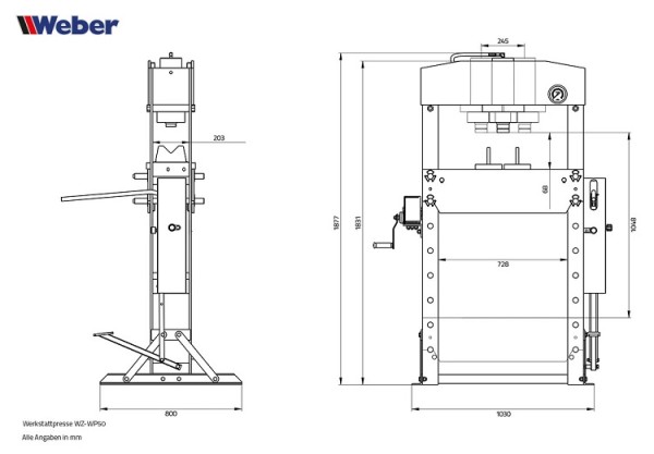 Werkstattpresse WZ-WP50